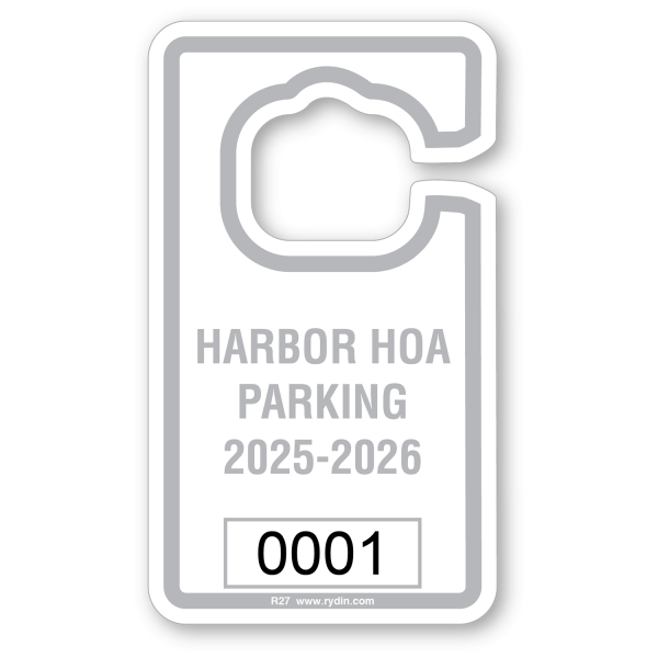 R-27 Vertical Hang Tag