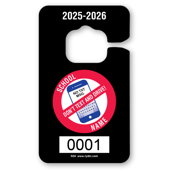 R-34 Vertical Hang Tag