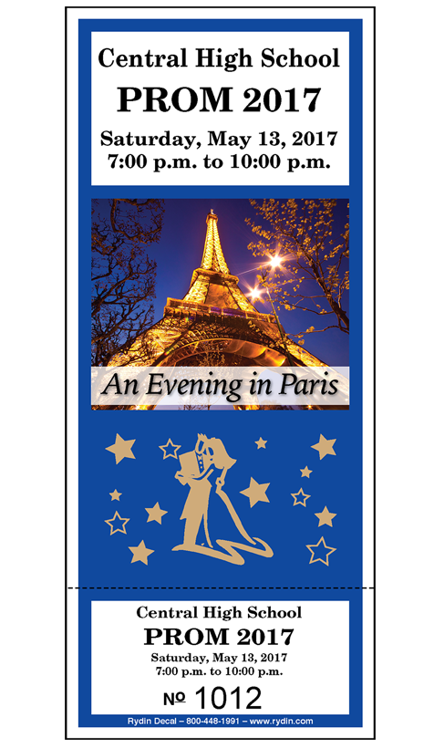 homecoming and prom tickets ticket sales template