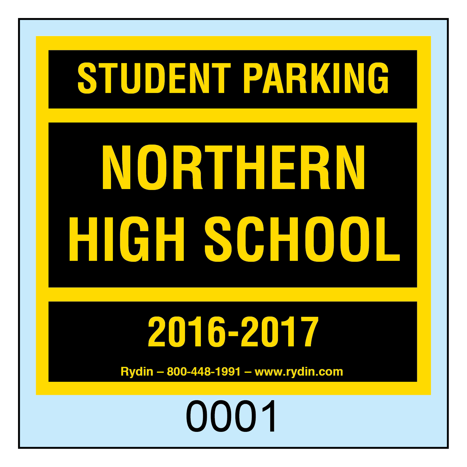 Parking Permit Decals