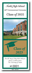 Graduation Ticket Standard Design from Rydin