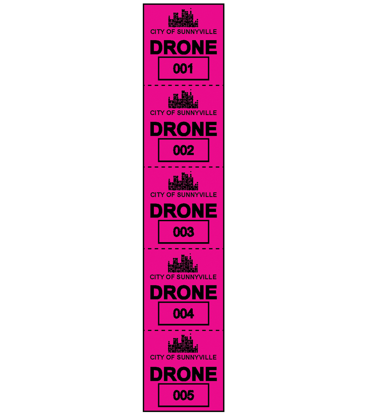 Drone Permit Decals