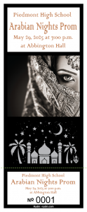 Arabian Nights Ticket Design