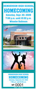 School Building Ticket Design