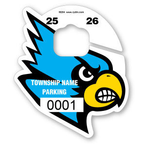 M-204 Blue Jay Mascot Hang Tag