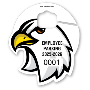 M-206 Bald Eagle Mascot Hang Tag