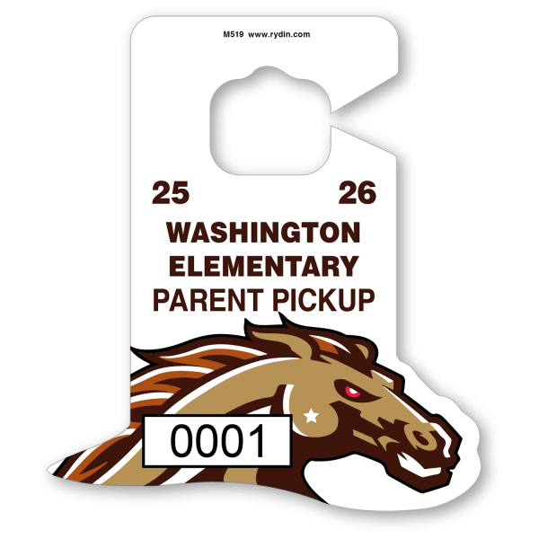 M-519 Stallion Horse Mascot Hang Tag