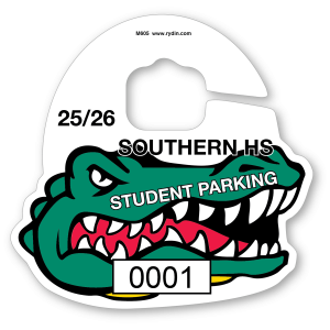 M-605 Alligator Crocodile Mascot Hang Tag