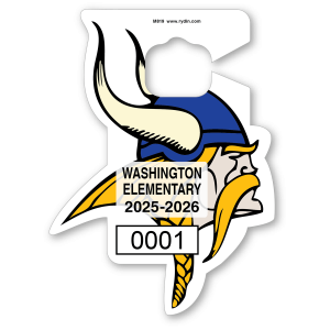 M-819 Viking Mascot Hang Tag