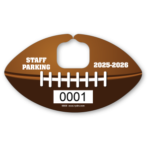 M-900 Football Mascot Hang Tag