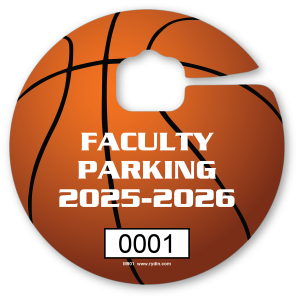 M-901 Basketball Mascot Hang Tag