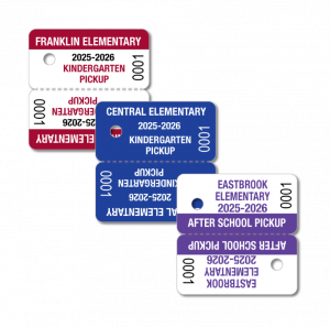 Parent Pickup Key Tag Examples