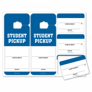 Student Pickup Car Tag & Backpack Tag Sheet