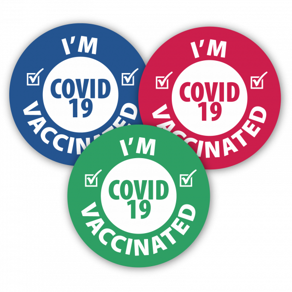I'm Vaccinated Stickers/Decals | Covid-19 Safety | Rydin