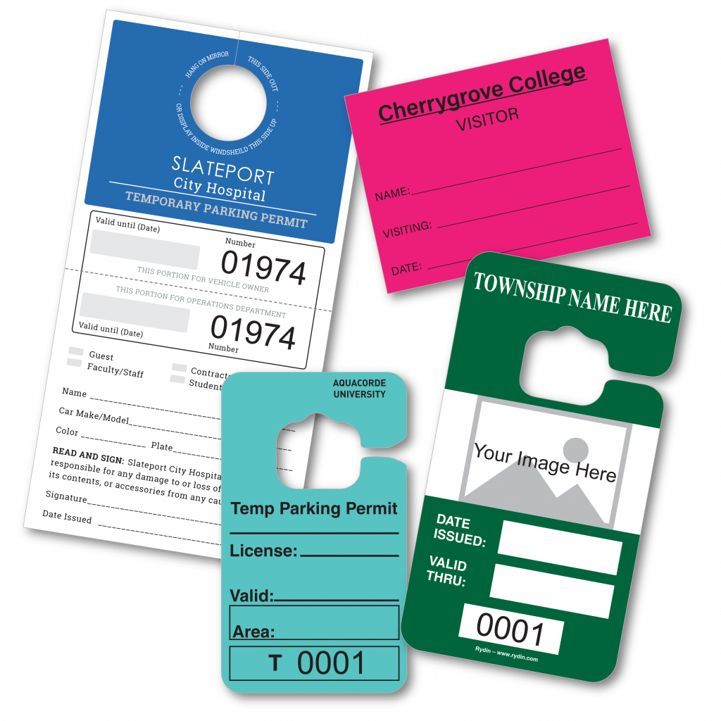 Rydin temporary permit product examples