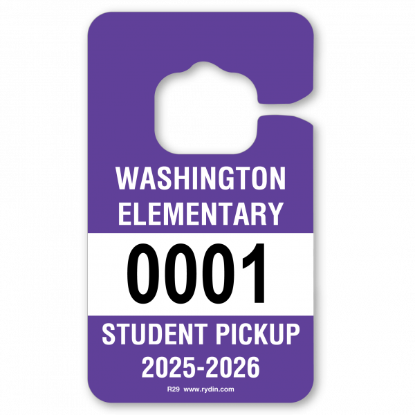 Student Pickup Hangtag