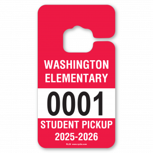 Large Student Pickup Hangtag