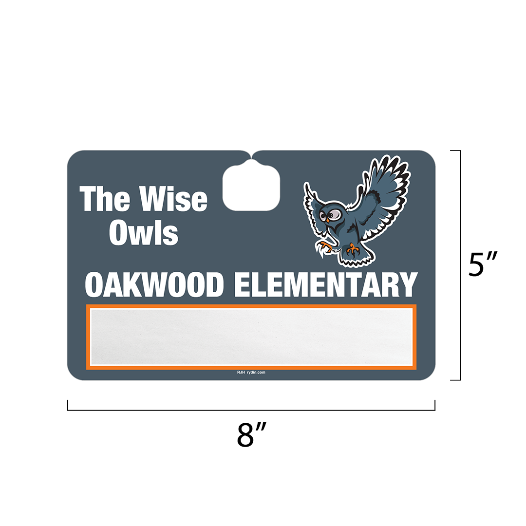 Write On Student Pickup Hang Tag