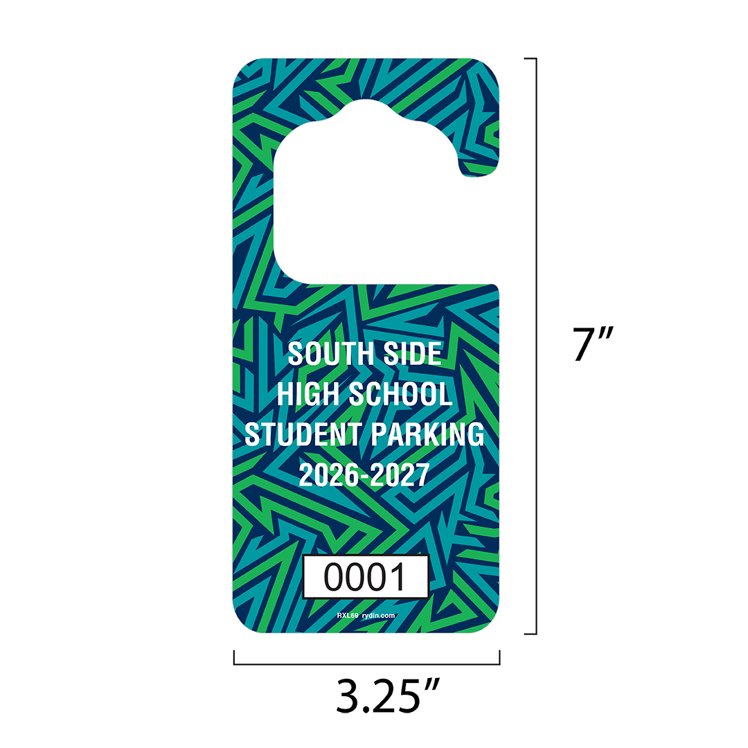 Extra Large Hook Hang Tag Measurements