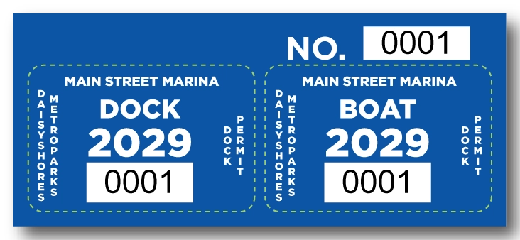 Dock permit for marina and waterway access