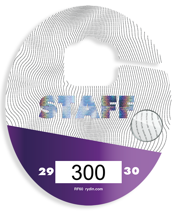 Microprint Parking Permit Hang tag with Security Feature Hologram and Metallic Blast in Parking Industry Acronym Blog