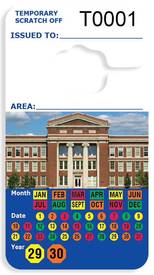 Parking Permit Paper100# White Gloss Cover Material