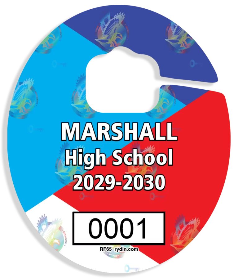 Parking Permit Materiall of Secure Laminate with 3D Holograms