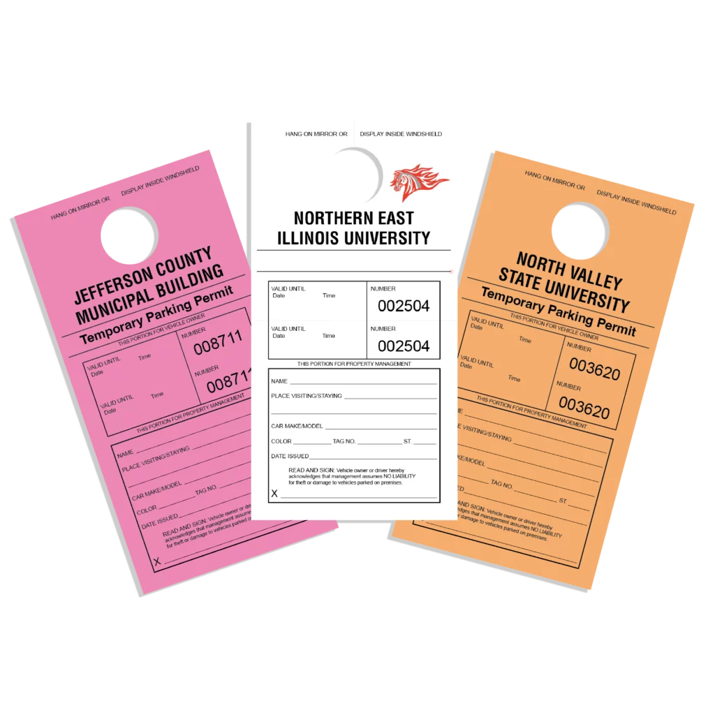 Astrobroght Material Temporary Permit Parking Permits