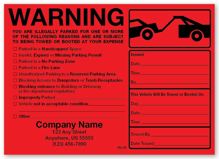 Parking Permit Decals with Material Red Fluorescent Litho